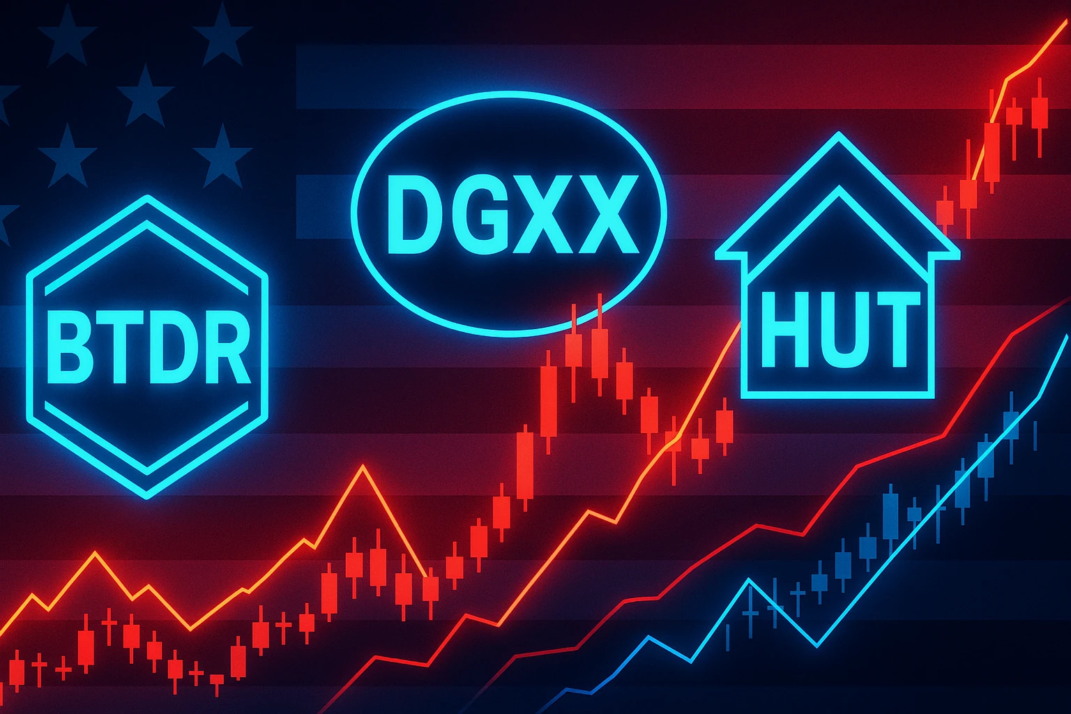 Top 3 US Crypto Stocks to Watch: BTDR, DGXX, HUT Rally