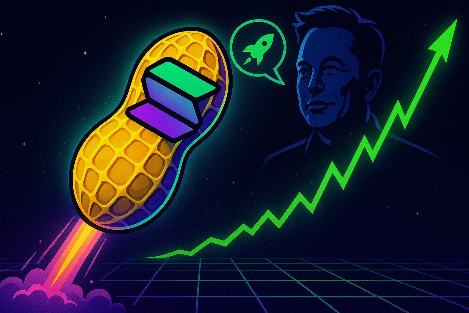 PNUT Meme Coin Surges 10% After Elon Musk Tweet Rally