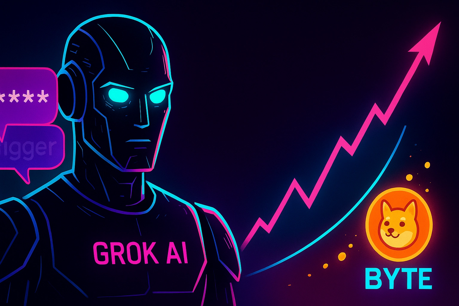 Grok AI Controversy Sparks BYTE Meme Coin Rally and Crash