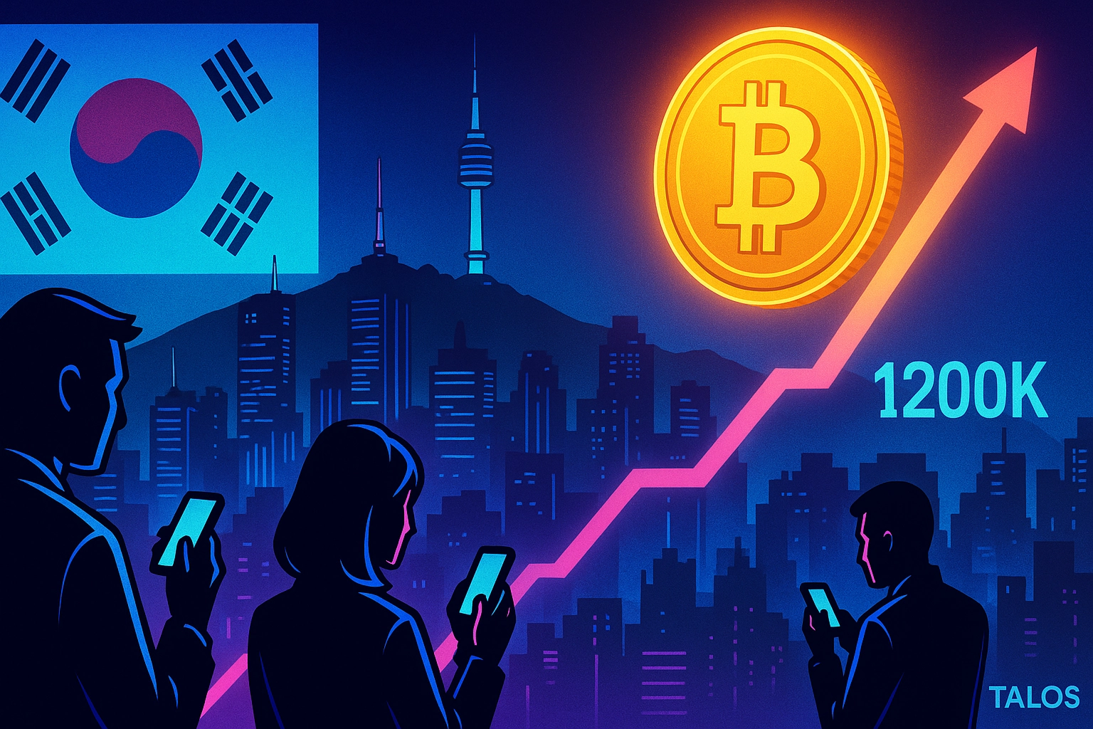 Korean Crypto Surge 264%, Bitcoin $120K, Talos $100M Deal