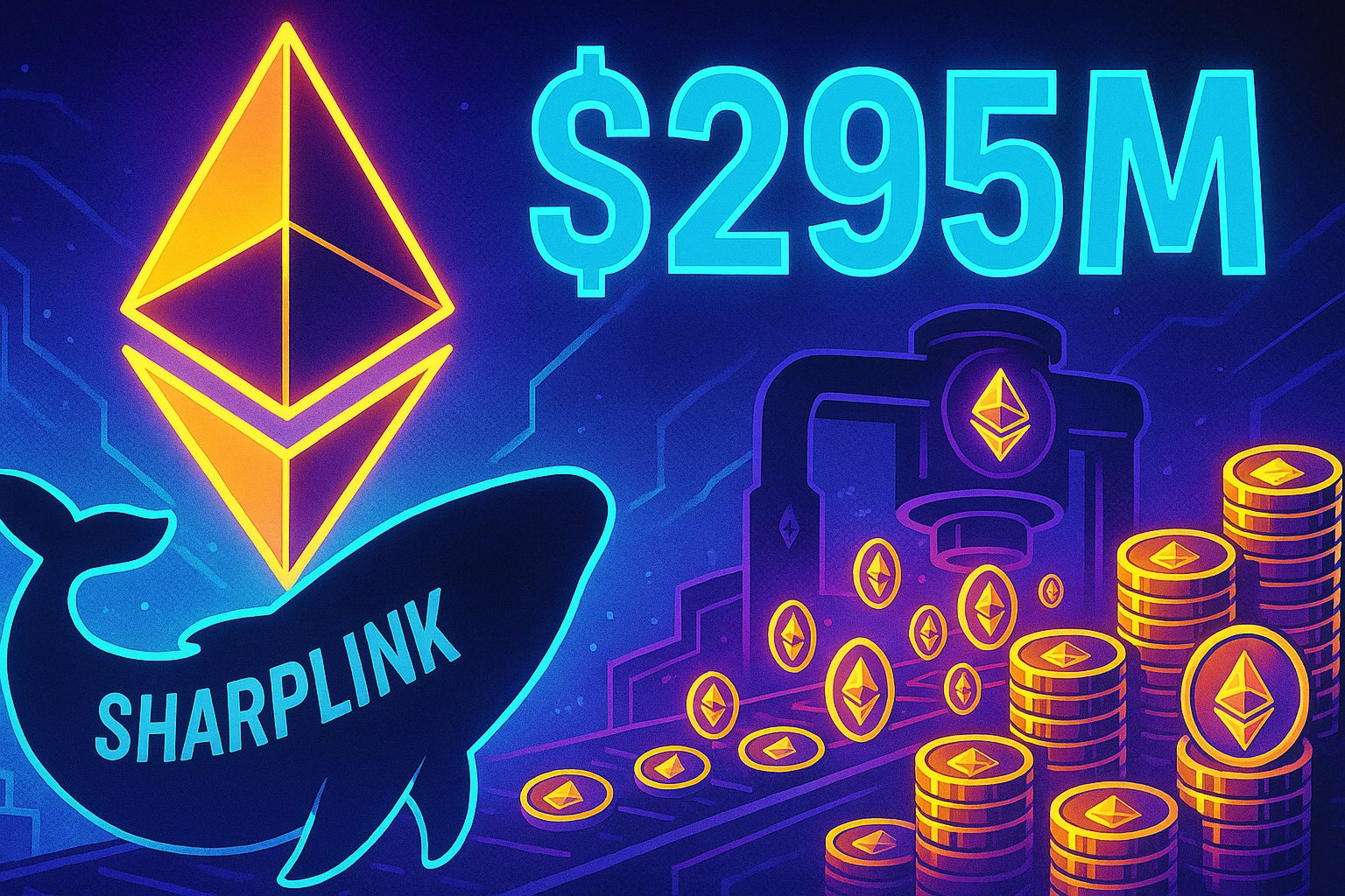 SharpLink Buys $295M ETH, Exceeds Monthly Network Issuance