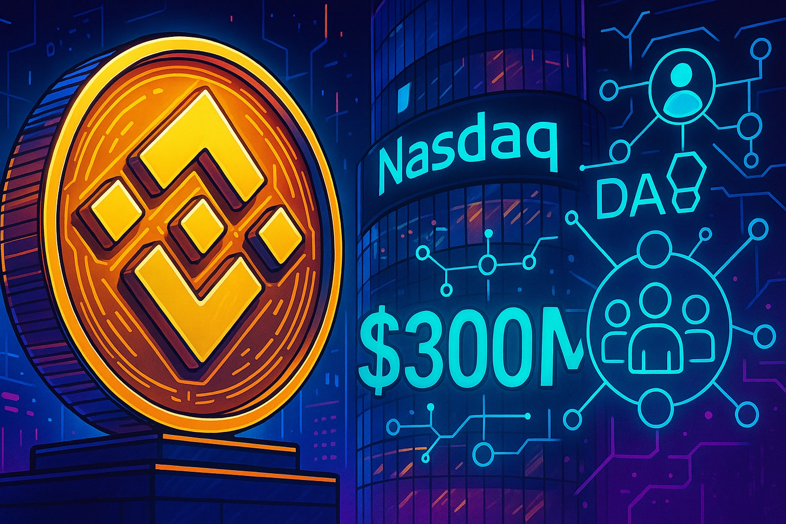 BNB Treasury NASDAQ Listing: $300M Funding & DAO Governance