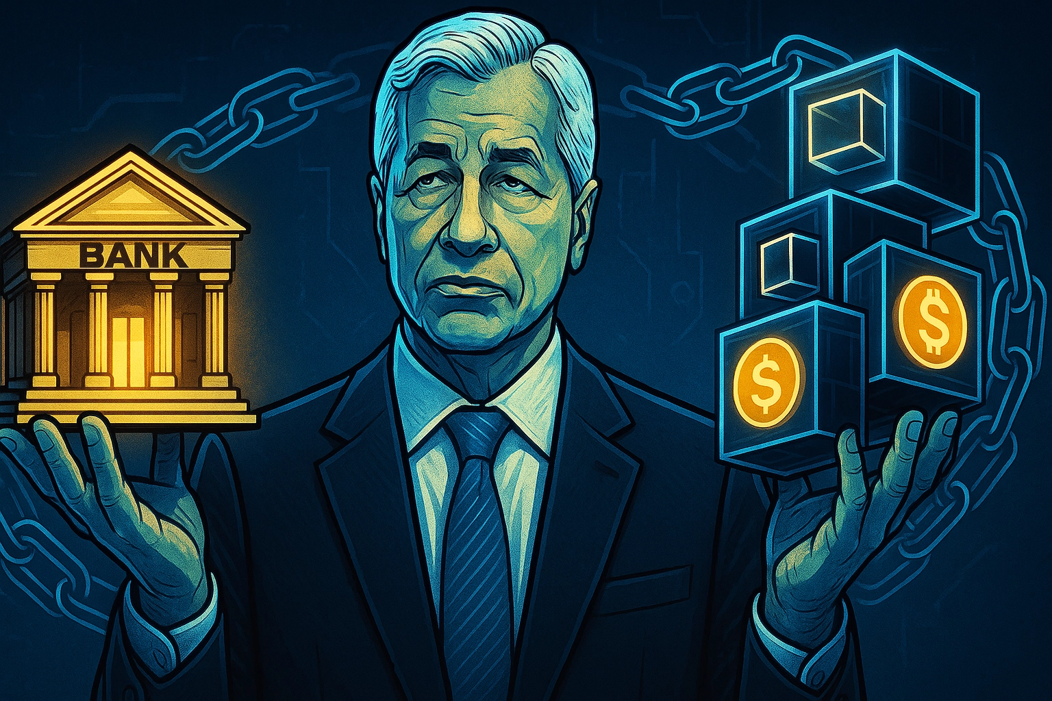 Jamie Dimon Now Supports Stablecoins and Blockchain Tech