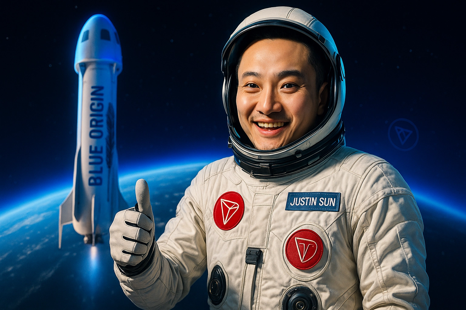 Justin Sun Completes Historic Blue Origin Space Flight