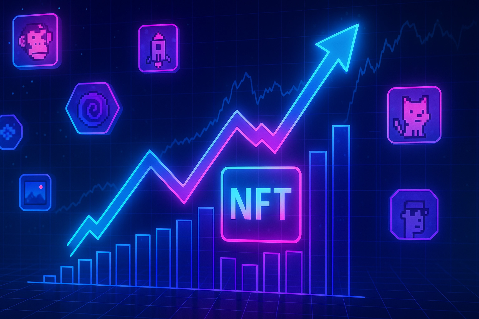 NFT Sales Jump 50% in July 2024 But Remain Below Peak
