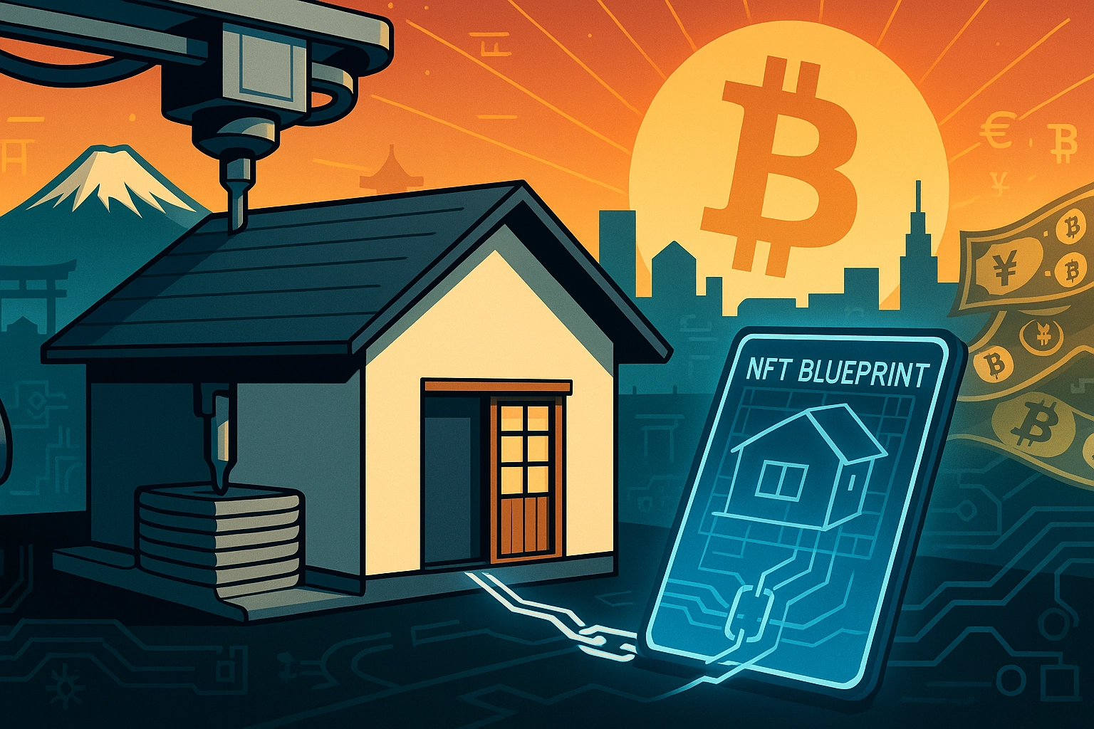 Japan Firm Buys $3.3M Bitcoin for 3D Printed NFT Houses